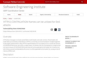 HTTP/2プロトコルの一部実装に脆弱性、DoS攻撃でシステム停止のリスク