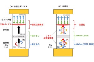 東大、交換バイアスによる次世代MRAM用反強磁性体の磁気秩序の制御に成功