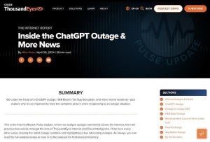 ChatGPT、クラスタ障害でパフォーマンス低下 - インターネット障害レポート