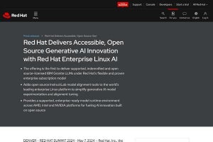 生成AI開発のプラットフォーム「RHEL AI」、Red Hatが発表