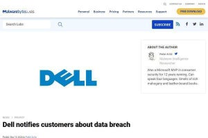 Dellから4,900万件の顧客情報が流出か