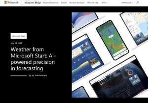 Microsoft Start Weather、2年連続で「世界で最も正確な天気予報プロバイダー」に