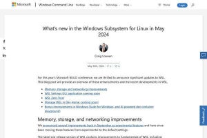 Windows Subsystem for Linuxのアップデート概要発表