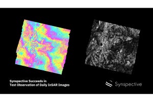 Synspective、小型衛星「StriX」で日次干渉SAR画像のテスト観測に成功