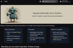 PythonベースのWeb UIフレームワーク「Mesop」v0.72