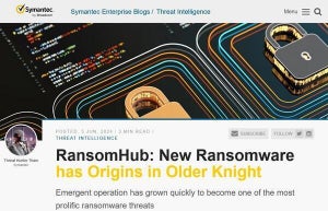 成長著しいランサムウェアRansomHubはKnightの後継、ただし運営は別人