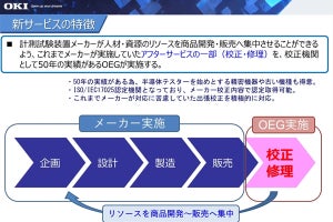 OEG、特殊計測試験装置メーカー向けの校正業務タイアップサービスを開始へ