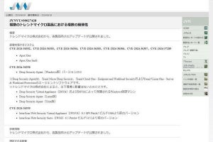 トレンドマイクロの複数製品に脆弱性、アップデートを - JPCERT/CC注意喚起