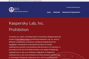 米当局、Kaspersky製品の提供禁止を発表 - アップデートも禁止