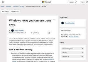 2024年6月に利用可能になったWindows 11の新機能