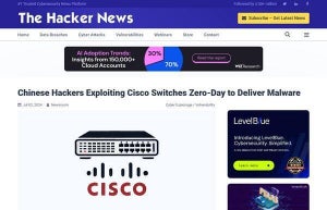 中国の脅威グループ、シスコのスイッチにマルウェアを仕込む