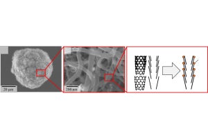 茨城大、マリモ状の炭素繊維を用いて固体高分子形燃料電池の高性能化に成功