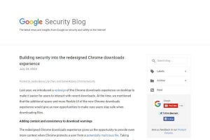 Google Chrome、ダウンロードファイルの危険度を警告 - マルウェアも検出