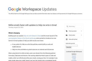 Google、Gemini in Gmailアップデート - メール作成がスピーディーに