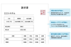 Bill One、請求書テンプレートの記載項目やレイアウトを柔軟にカスタマイズ可能に