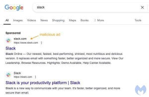 Slack装う悪意あるGoogle検索広告、検出回避の手口とは