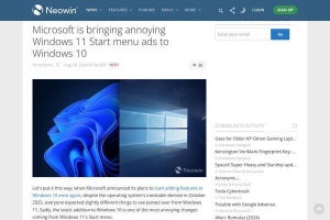 Windows 10にも広告が？スタートメニュー機能更新の可能性