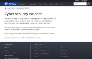 ロンドンの交通局がサイバー攻撃に襲われる、当局と連携して対処中