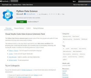 Python利用データサイエンティストのためのVisual Studio Code用拡張パック