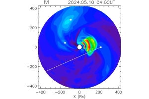 2024年5月に日本各地でオーロラを起こした太陽嵐の電波観測に成功、名大とNICT