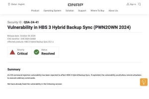 QNAP製品に深刻な脆弱性、更新を