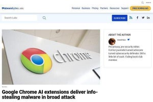 ChromeのAI支援拡張機能が侵害の恐れ、利用中ならすぐに確認を