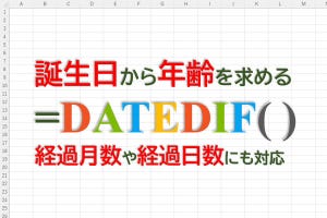 定時で上がろう! Excel関数の底力 第15回 Excelで「生年月日」から「年齢」を求める方法