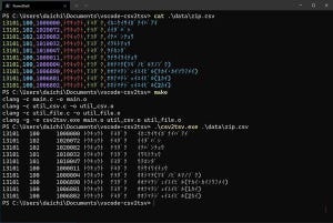 Windows 10で始めるC言語開発 第16回 Windows 10でC言語開発をしよう!　CSVをTSVへ変換するプログラムを使う