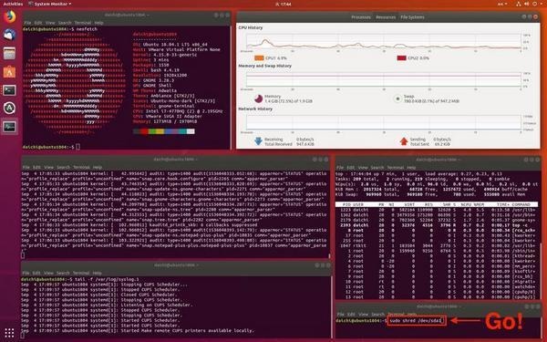 実行してはいけないLinuxコマンド 第5回 Ubuntu Desktopで『shred /dev/sda』を実行