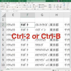 ショートカットキーで時短仕事術 第2回 Excelの太字・斜体・下線・取り消し線・文字色変更のショートカット