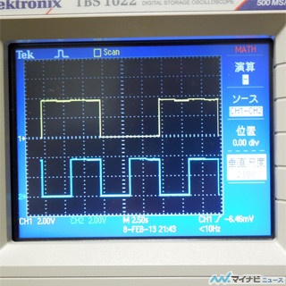 個人で高性能オシロが買える時代が到来! - テクトロの4万円台オシロを試す 第4回 点滅の長さを変えられる新たな点滅回路を作製 - 各時間の波形をチェック!